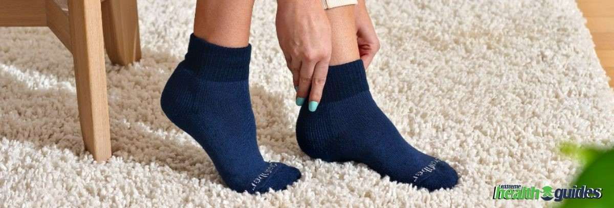 a human wearing Diabetic Socks
